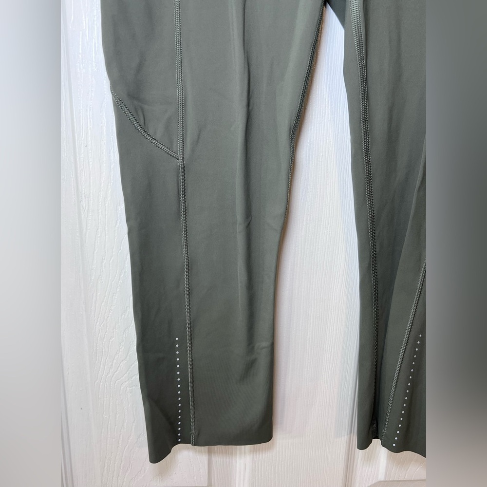 Lululemon Fast and Free Crop II Nulu‎ Leggings in green Size 6 - Picture 3 of 10